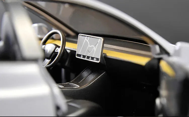 Tesla Model Y Metal Toy Car Model with Sound and Light!