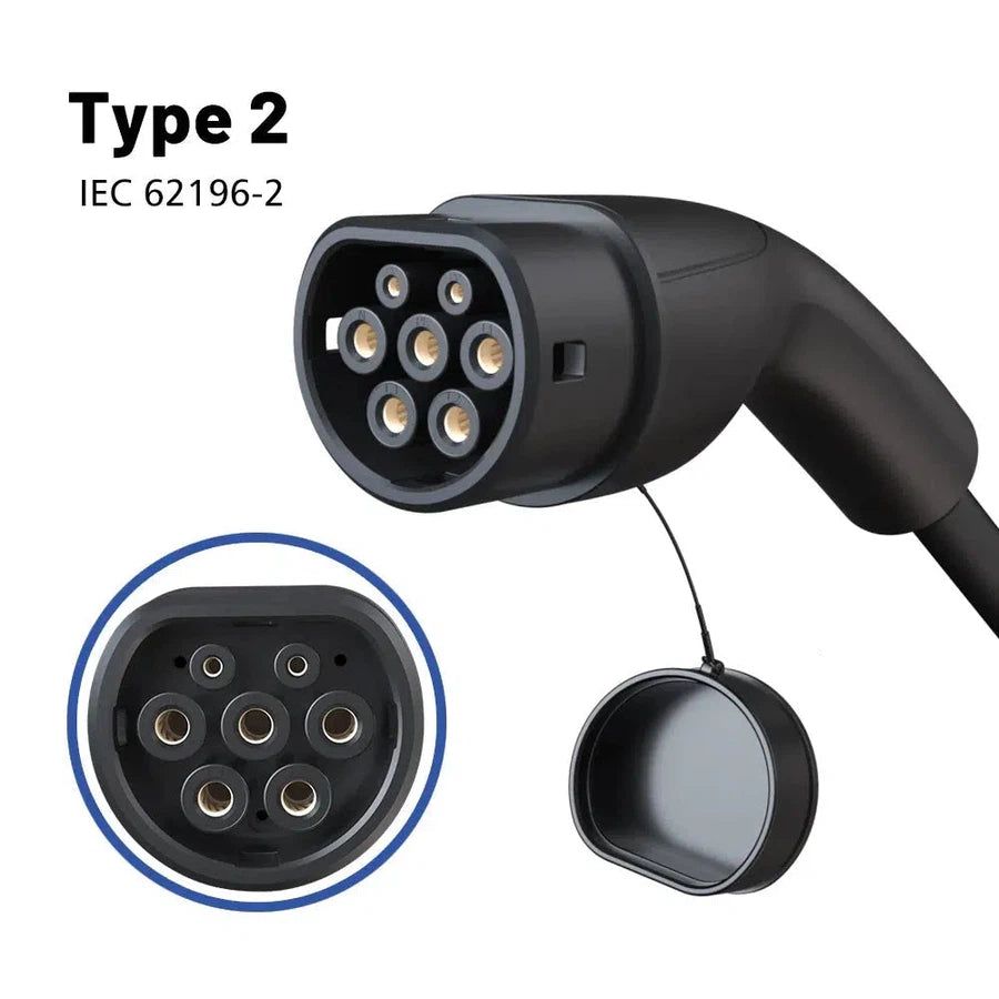 5m Type 2 Plug - Open Wire For EV Charger