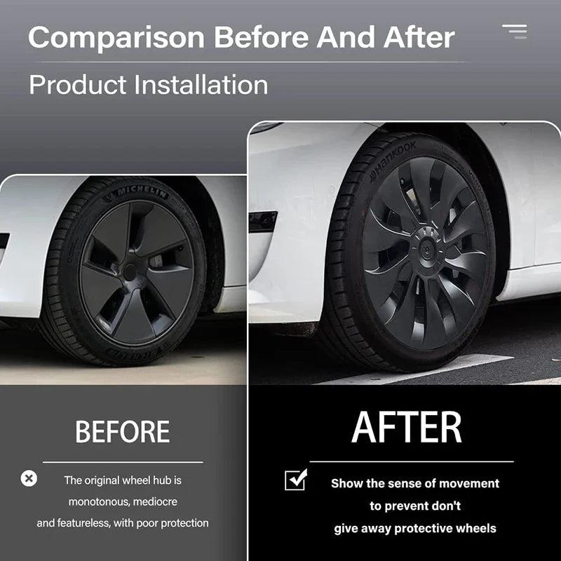 4PCS 18" Wheel covers Tesla Model 3